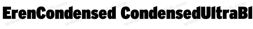 ErenCondensed CondensedUltraBlack字体转换